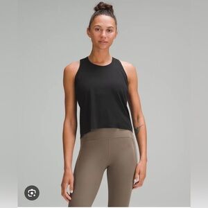 Lululemon Women’s Fast and Free Race Length Black Tank Top Size: 8